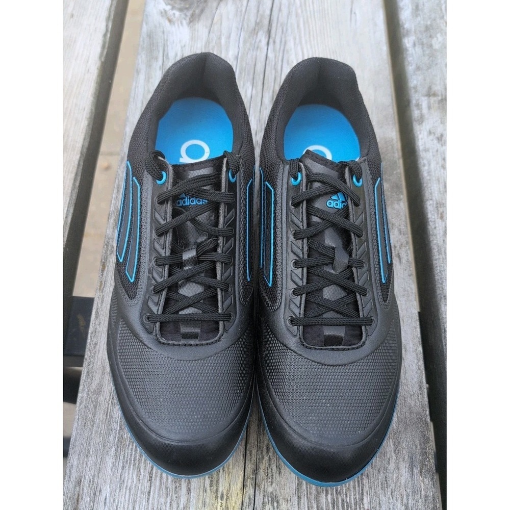 Adidas Women's 8 Adizero Golf Shoes Black Blue Sprintweb  Great Condition Q46682